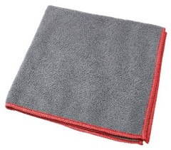 Microfaser-Tuch ECO grau/rot