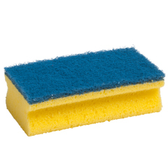 Padschwämme, blau / gelb, stark abrasiv