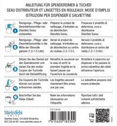 Etikette für Spendereimer