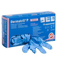 Handschuhe Dermatril P 743 M