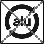 Nicht geeignet für Aluminium