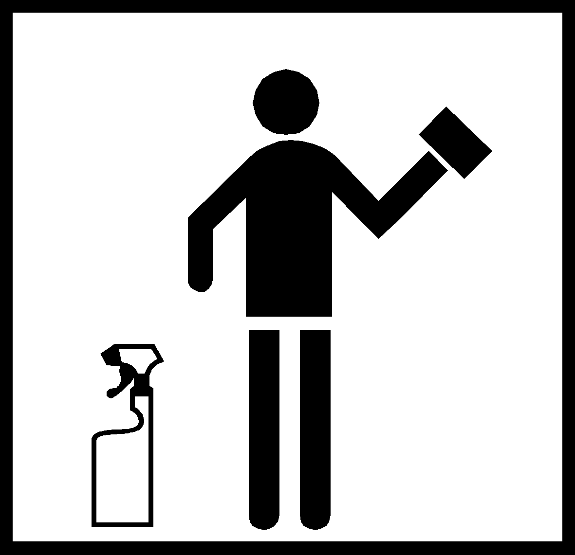 Reinigung mit Sprühflasche